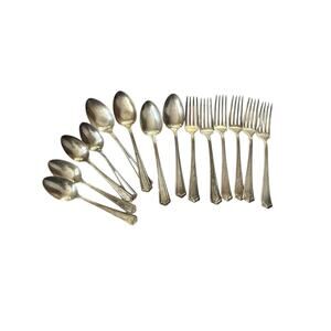 1881 Rogers Silver Plated flatware partial set- 2 are flawed see pictures